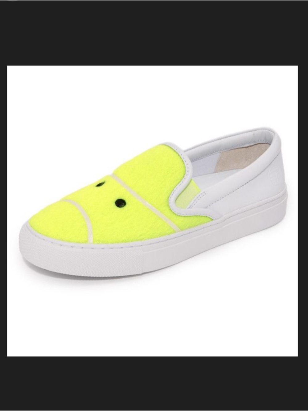 Tory Burch Sport ‘Mr. Grumpy’ Neon Yellow Slip-On Tennis Shoe